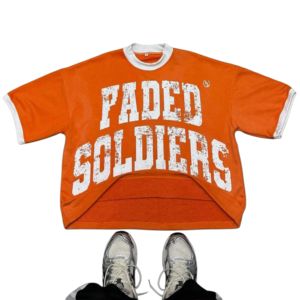 เสื้อยืดโอเวอร์ไซส์ทรงครอปสำหรับผู้ชาย ผ้าหนา 275 กรัม ผ้าฝ้าย 100% พิมพ์ลายดิจิทัล ทรงไหล่ตก ทรงบ็อกซี่ สตรีทแวร์ เสื้อถัก - Product Image 1