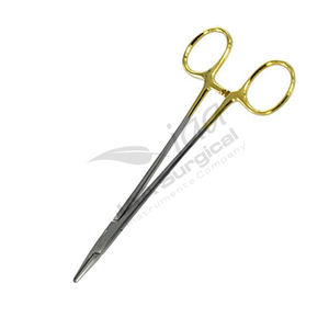 Alat Bedah Baja Tahan Karat Penjepit Jarum Manual Gunting Penjepit Hemostatik Lurus Melengkung Jarum Pancing Hewan Peliharaan - Product Image 3