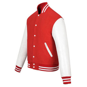 New Hot Sale Varsity Jackets for Men and Custom Logo Streetwear Embroidery Logo Outwear <b>Coats</b> Crew Neck - Product Image 3