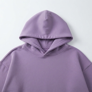 Sudadera con capucha de estilo nuevo para invierno, oversize, con hombros caídos, gruesa, estilo streetwear, 100% algodón, forro polar, corte holgado, para hombre. - Product Image 5