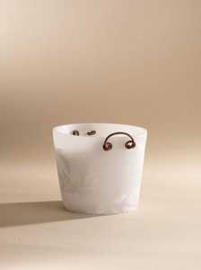 Seau à glace cylindrique en résine aspect acrylique pour vin, idéal pour les bars, transparent - Product Image 2