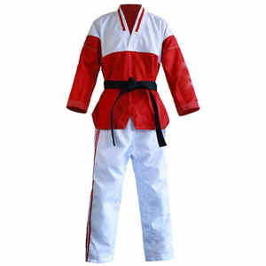 Vêtements d'arts martiaux en toile de coton unisexe de haute qualité, combinaison de karaté personnalisée, uniformes de taekwondo, extensibles, légers, respirants, OEM - Product Image 6