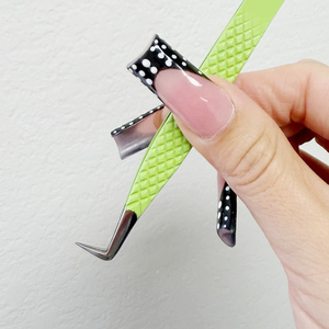 Pinces à cils pour extensions de cils, soins de beauté, instruments pour extensions de cils, logo personnalisé, style poignée diamant - Product Image 4