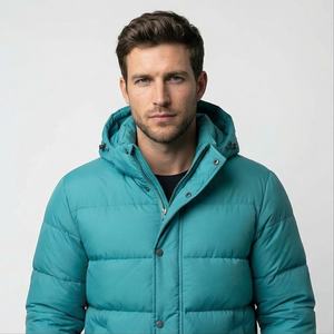Haute qualité personnalisé lourd concepteur doudoune manteau rembourré surdimensionné 2025 hommes vers le bas bulle hommes brillant bouffant hommes vestes canard - Product Image 1