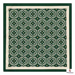 Premium Custom Digital Printed Silk Feel Square Scarf OEM ODM Manufacturer New Ireland Custom Fabric Products Wholesale - Product Image 5