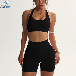 Ensemble de yoga pour femmes, 2 pièces, tenue de sport, débardeur et short, respirant, extensible, séchage rapide, vêtements de sport pour femmes - Product Image 6