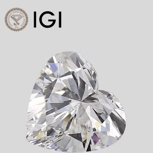 เพชรรูปหัวใจ 4.00 กะรัต เพาะเลี้ยงในห้องปฏิบัติการ สี F ความสะอาดระดับ VS1 ได้รับการรับรองจาก IGI - Product Image 1