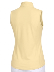 Chaleco de equitación sin mangas para mujer con media cremallera y cuello alto para entrenamiento de equitación - Product Image 4