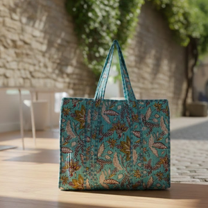 Sac fourre-tout en coton écologique réglable, design spacieux, coutures renforcées, fonctionnalités multifonctionnelles pour le shopping et les voyages - Product Image 6