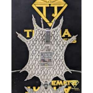 Colgante de Cabeza de Diablo de Diseñador, con Incrustaciones de Diamantes Moissanite VVS, Plata de Ley 925, Joyería de Rapero de Trisha Jewels - Product Image 6