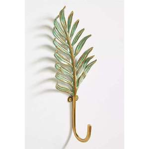 White Rose <b>Wall</b> Coat <b>Rack</b> Decorative Metal Flower Leaf Row Rail Towel <b>Key</b> Clothes Holder 4 Hook Hanger Organizer Bracket - Product Image 6