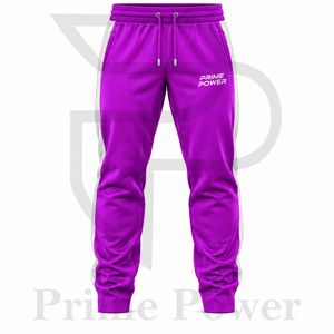 Prime Power <b>Men's</b> <b>Purple</b> Tracksuit Set Full Zip Stand Collar Jacket Tapered Jogger Pants Breathable Bulk Order Supplier 2026 - Product Image 4