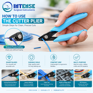 Pince coupante professionnelle de précision pour fibres optiques, coupe-fils électronique, outil manuel pour bijoux et artisanat - Product Image 3