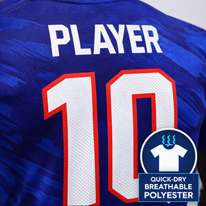 Camiseta de Fútbol Americano, Cuello en V, Corte Atlético, Personalizada, Sublimada y Bordada, 100% Poliéster, Secado Rápido, Transpirable - Product Image 3