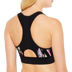 Workout Sports Bras <b>Cross</b> Back Front Light Green Yoga Crop Tank <b>Top</b> Padded Lightweight Plus Size Fitness Women Sports Bra - Product Image 6