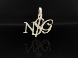Pendentif Hip Hop The Ice Legacy Heavy Iced Diamond avec construction en alliage et placage en rhodium - Product Image 2