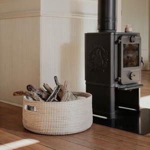 Cesta de suelo de hierba marina natural, cesta de almacenamiento hecha a mano, venta al por mayor, ecológica, hecha en Vietnam - Product Image 2