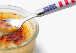 American Flag Design Stainless Steel Flatware Set Dishwasher Safe Party Cutlery With <b>Plastic</b> Handles High <b>Mirror</b> Polish For Home - Product Image 3