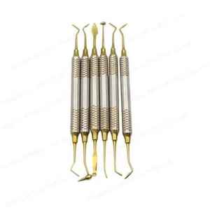 Titanium Gold Coated Dental Composite <b>Resin</b> Filling Spatulas <b>Kit</b> Sale High Temperature Steel Medical Incubator By Grip Surgical - Product Image 4