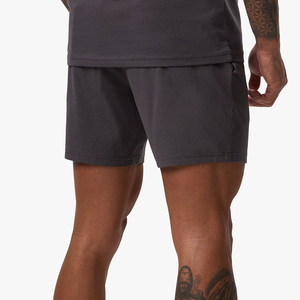 Shorts de sport pour hommes à séchage rapide, unis, style urbain, pour la course et l'entraînement, avec logo personnalisable, poches, vêtements de sport, tenue de fitness - Product Image 5