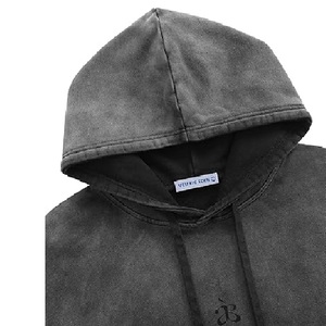 Sweat à capuche graphique pour homme, coupe oversize, effet délavé, motif graffiti, en molleton épais - Product Image 5