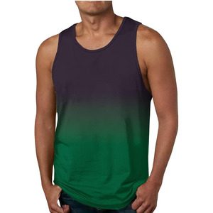 Débardeur de sport pour homme, col rond, respirant, séchage rapide, 100% coton, 275 GSM, sans manches, pour la course à pied et l'exercice - Product Image 3
