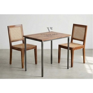 Juego de Mesa de Comedor Moderno de Madera Sólida con Diseño Portátil para Uso en el Hogar y Hoteles - Product Image 2