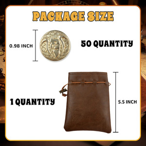 Vintage PU Leather Playing Card Case Portable Poker Card Storage Bag Multi-pocket Playing Card <b>Dice</b> Holder Pouch - Product Image 5