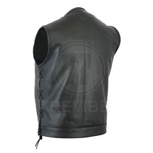 Nouveau design de gilet en cuir, prix d'usine, gilet en cuir élégant, gilet en cuir véritable en vente en ligne - Product Image 2