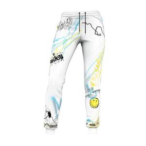 Men's Printed Sweatpants Elastic Waist Drawstring Casual Joggers with Straight Pattern Midweight 100% Polyester Quick Dry - Product Image 4