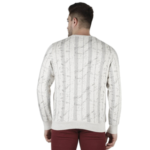 Pull à col rond pour femme, hiver, imprimé rayé, tricoté, décontracté, 100% coton, manches longues, coupe classique - Product Image 3