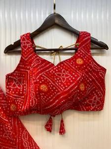 Top Selling Georgette Lehenga Choli with Digital Print and Heavy Lace Work for <b>Women</b>’s Wedding and Festive <b>Wear</b> Bulk Quantity - Product Image 4