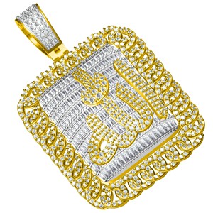 Gold Plated VVS Moissanite S925 <b>Silver</b> IGI Certified Diamond Pendants & <b>Charms</b> Customized Allah Pendant Diamond Pendant - Product Image 5