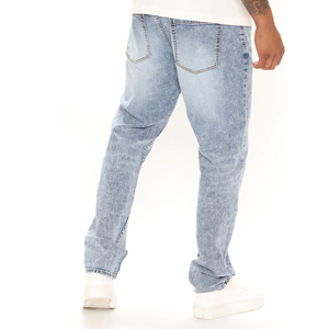 Nouvelle Arrivée - Jeans en Denim de Haute Qualité pour Hommes, Personnalisables, Lavés, Coupe Droite, Vente en Gros OEM - Product Image 2
