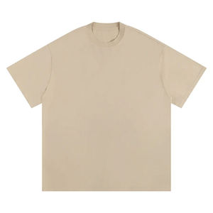 Custom Heavyweight 260grams Heat-Transfer Printing Front Men's <b>Box</b> Cut Tee 100% Cotton <b>Canvas</b> Breathable Comfortable Crop Top - Product Image 1
