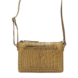 Premium Vintage Bohème Croc En Relief Poli En Cuir Véritable Sac À Bandoulière Gland Décoration Top Fournisseur Indien Fabricant - Product Image 1