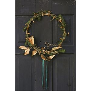 Handmade Golden Ginkgo Leaf Metal <b>Wall</b> Wreath Elegant Luxury Iron Floral <b>Wall</b> Art Decor Home Hotel Wedding Christmas Ornaments - Product Image 4