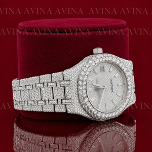 Reloj Automático de Lujo con Diamantes para Hombre, Reloj de Pulsera Mecánico de Acero Inoxidable, Estilo Hip Hop, Joyería Brillante - Product Image 4