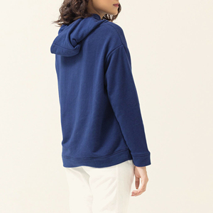 Sudadera con Capucha Estilo Universitario Azul Marino para Mujer, con Estampado de Letras y Números, de Algodón, Oversize, para Otoño e Invierno - Product Image 5