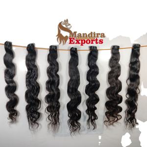 วิกต่อผมมนุษย์สำหรับต่อผมมนุษย์แบบไม่ผ่านกระบวนการผมตรงสีดำธรรมชาติแบบไม่ผ่านกระบวนการทำ100% - Product Image 1