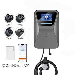 เครื่องชาร์จรถยนต์ไฟฟ้า 22kW แบบติดผนัง รองรับ APP/หน้าจอ/RFID/OCPP  แบบกำหนดเองได้ ชนิดที่ 2 ชาร์จเร็ว สำหรับรถยนต์ไฟฟ้า - Product Image 2