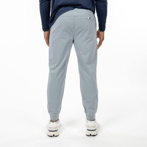 <span class=keywords><strong>Pantaloni</strong></span> da Jogging da Uomo Grigio Chiaro Casual Eco-Friendly 100% Cotone a Vita Media <span class=keywords><strong>con</strong></span> Coulisse Elastica e Gamba Dritta per Uso Quotidiano - Product Image 2