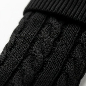 Men’s Scottish Black Kilt Hose <b>Socks</b> - Traditional <b>Knee</b>-<b>High</b> Ribbed Highland Wear for Weddings & Formal Factory Supplies - Product Image 2