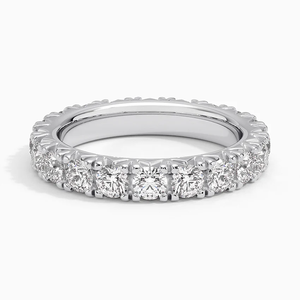Anillo de Boda de Lujo en Plata de Ley 925 Chapado en Oro con Moissanita para Mujer, Banda Clásica de Eternidad, Joyería Nupcial - Product Image 3