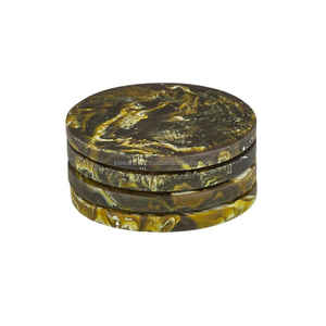 Latest Classic Home Fashion Beige <b>Wood</b> Marble 4 Inch Customized Color <b>Placemat</b> Coaster Unique New Model Kitchen Accessories Pad - Product Image 2