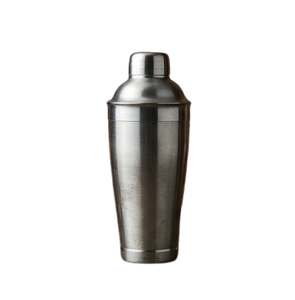Shaker à cocktails en acier inoxydable argenté, réutilisable, moderne et durable, avec passoire intégrée, pour la maison, le club ou le bar. - Product Image 2