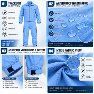 High Quality Windproof Men Windbreaker Tracksuit 2 Piece Set Custom Logo Zip <b>up</b> Nylon Windbreaker Tracksuits Wholesale - Product Image 3
