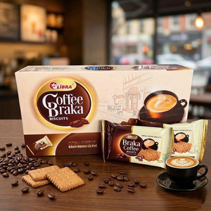 Coffee Crackers 150g Crispy Snack <b>Biscuits</b> Vietnam Factory Best Price Supply - Product Image 2