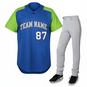 Wholesale Custom Printed <b>Blank</b> Baseball Shirts Pants Set Unisex Sublimated Quick Dry Breathable Short Jersey Uniforms OEM ODM - Product Image 1