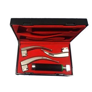 Instrumentos Médicos, Laringoscopio de Fibra Óptica Macintosh, Juego Completo de 3 Hojas con Mango y Batería para Intubación de Vías Respiratorias - Product Image 1
